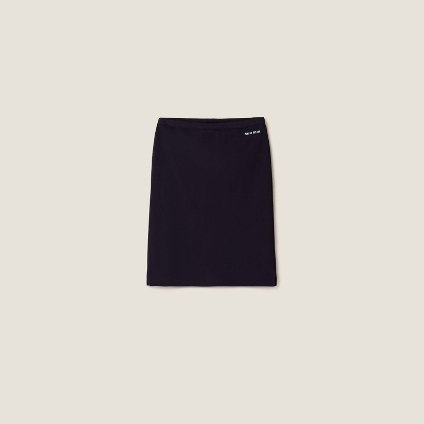 MIU-SK 珠地棉包臀裙