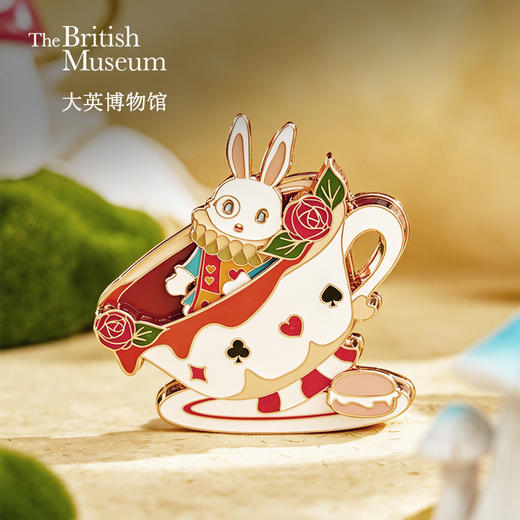 大英博物馆 爱丽丝漫游奇境系列 怀表兔下午茶可拆分冰箱贴/相框冰箱贴 商品图0