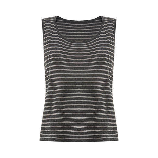 【2件9折】【Petit Bari】简约百搭条纹薄款针织背心 商品图5