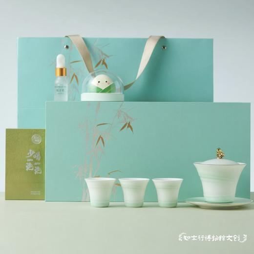 风过竹影茶润端午礼盒茶杯茶叶香氛文创商务定制礼品端午节礼物 商品图1