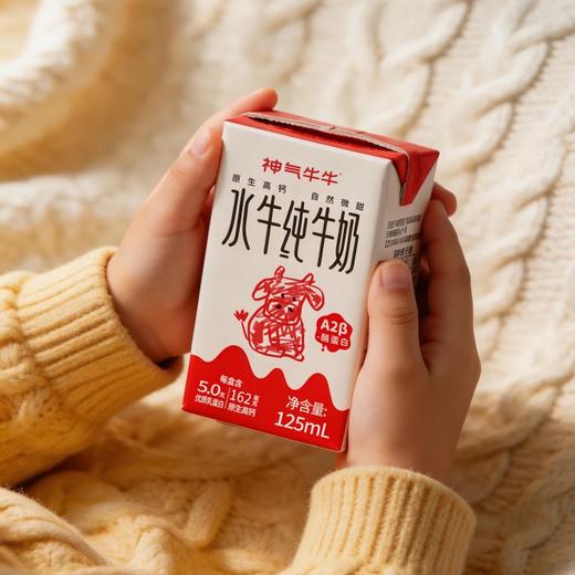 神气水牛广西水牛纯牛奶 125ml*9盒*3箱 商品图1