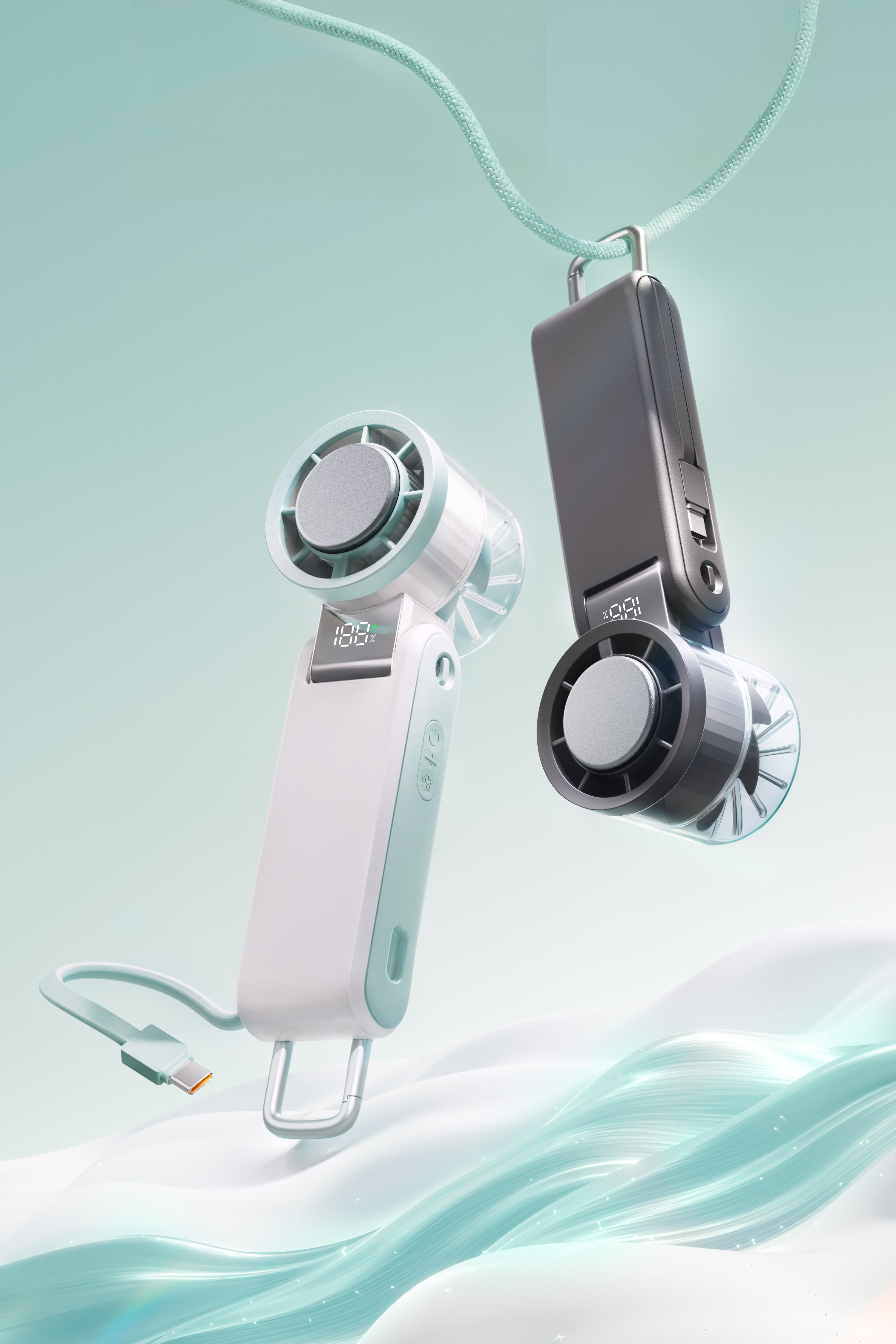 Portable Mini Fan M102 - USB Rechargeable