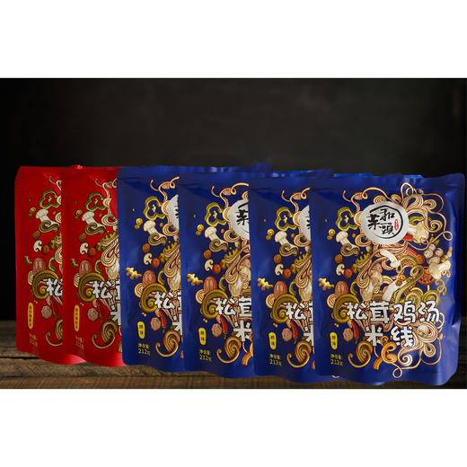 和菜头 松茸鸡汤米线 原味/爆炒辣椒味 （3袋装/6袋装） 商品图2