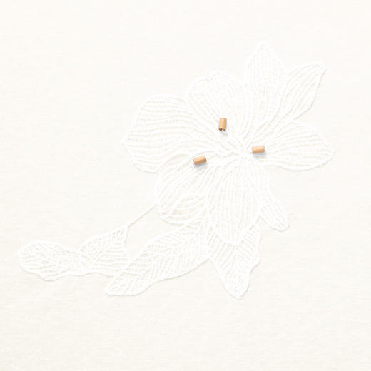 【2件9折】【Petit Bari】Petit Bari艺术钉珠花卉贴布短袖T恤 商品图14