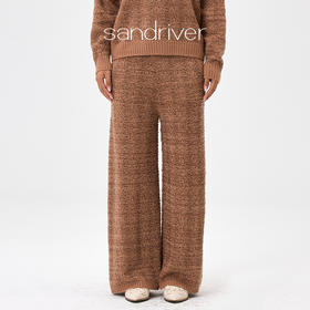 羊绒浮线女宽腿裤  SJF97K282N