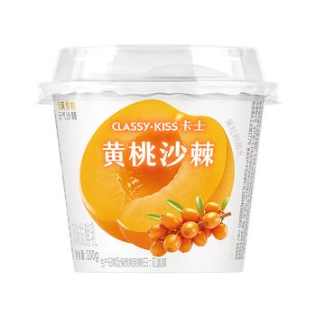 卡士（CLASSY.KISS）黄桃沙棘果粒鲜酪乳100g*6杯 低温酸奶 风味发酵乳 /水饮冲调 /低温奶 /低温酸奶 商品图1