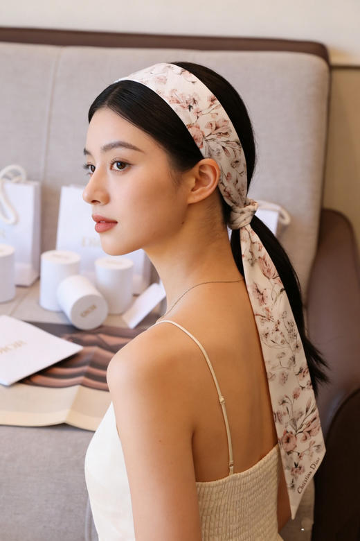 ChristianDior短款丝巾  橘红色。绿色。淡绿色。自己备注颜色 商品图1