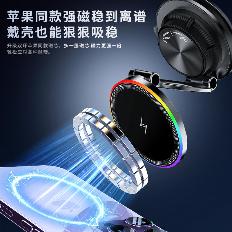 Car Phone Holder K8 - 360° Rotation - 이미지 3