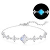 卡蒂罗KADER 冰晶四叶草手链  闪耀四芒星满镶闪锆好运设计可调节拼接链 优雅浪漫精致高级感日常表白 约会 商品缩略图0