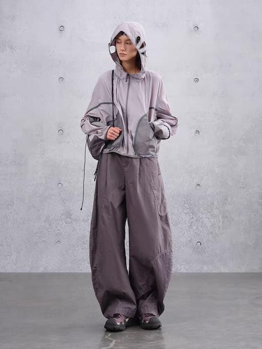 半圆/C65810345/轻户外解构拼接连帽短外套 商品图2