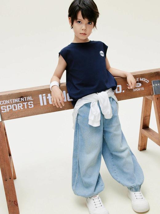8楼摩安珂儿童little MO&Co.26年夏季新款三三力安同款active系列|凉感吸湿速干印花箱形背心 KBF2VET018【吊牌价：215元 ，活动价：215元】 商品图1