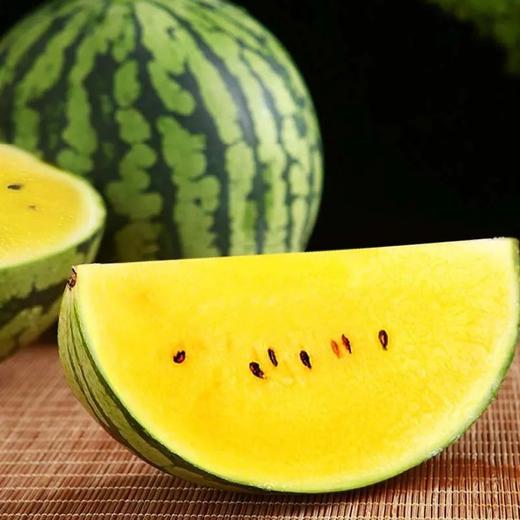 【梦中情瓜❗️冰淇淋黄心西瓜】当季限量，超好吃，淡淡奶香味•入口就化成一汪糖水！特小凤黄瓤手撕西瓜新鲜水果整箱脆甜皮薄黑籽 商品图3
