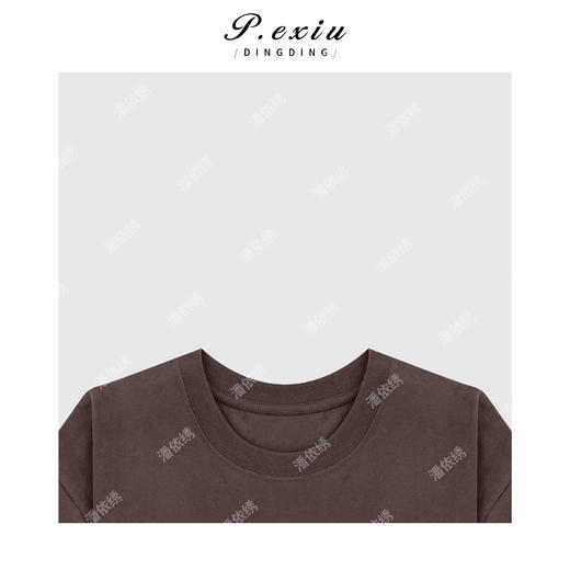 04-3潘依绣丁丁宠粉100%棉宽松舒适百搭圆领短袖T恤 G9058 商品图2