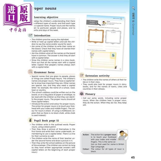 【中商原版】快乐学读写 拼写语法标点符号教师书1 英式英语 Jolly Literacy Spelling Grammar Punctuation Teachers Book 1 商品图1