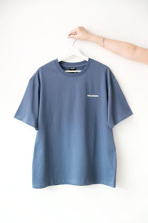 背后山系印花tee，户外工装风格。情侣大印花圆领纯色t恤E041686 商品图10