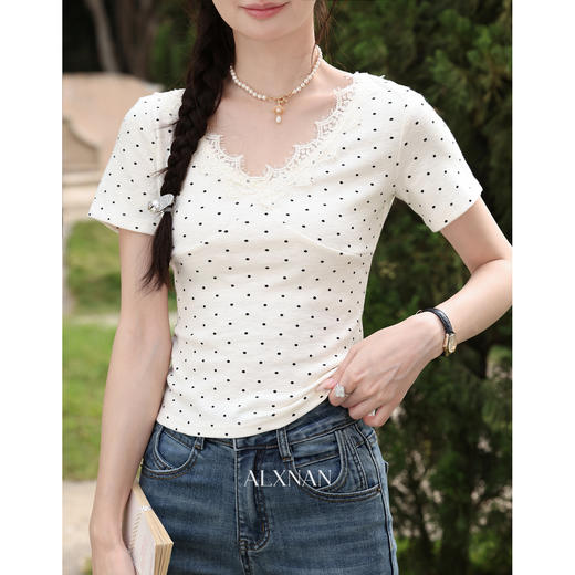 鹿向南【0417/20:00新品】杏色T恤 商品图2