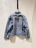 女款后背破洞牛仔外套la002 商品缩略图1