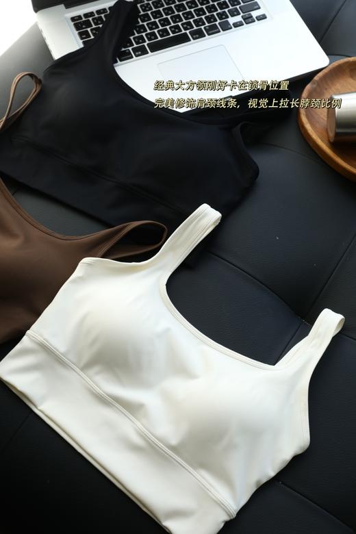 一体式固定胸垫跑步健身背心文胸 商品图7