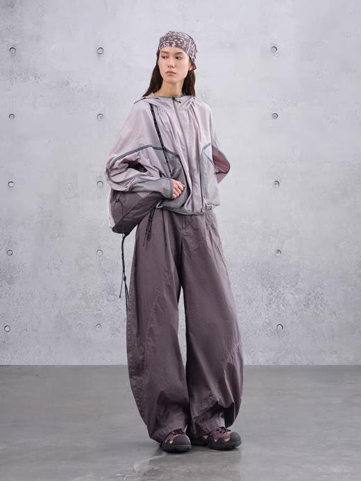 半圆/C65630405/休闲水洗刺绣弯刀裤 商品图3