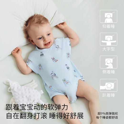【宝宝服饰】嫚熙初生衣婴儿连体衣夏季森氧冰奶皮宝宝爬服哈衣 商品图4
