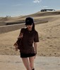 MIUMIU缪缪  条纹徽标极简主义情侣宽松短袖 商品缩略图1