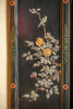 独角鹿西洋古董20世纪中国出品硬石镶嵌孔雀牡丹主题五曲屏风 商品缩略图4