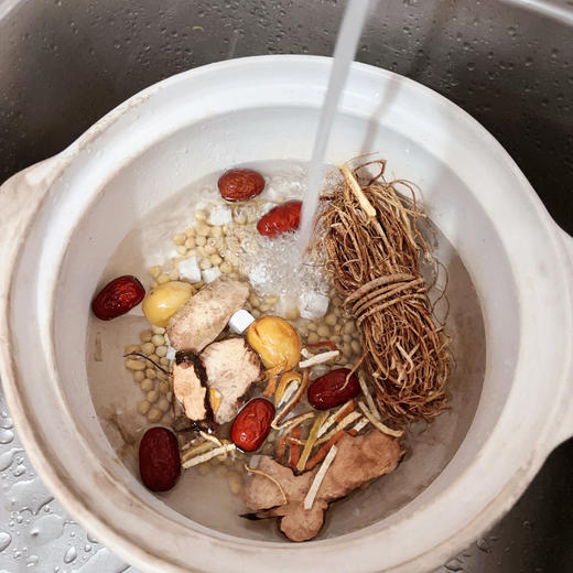 “中国供销合作社联名 莫氏鸡煲配方”徽缘堂 五指毛桃陈皮茯苓煲鸡汤料包 150g*3袋 商品图2