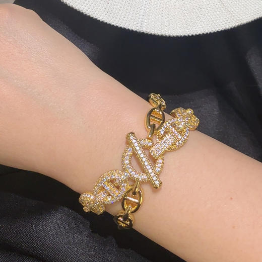 GAONAS高纳仕  时尚贵气猪鼻子手镯 11825SGO 商品图4