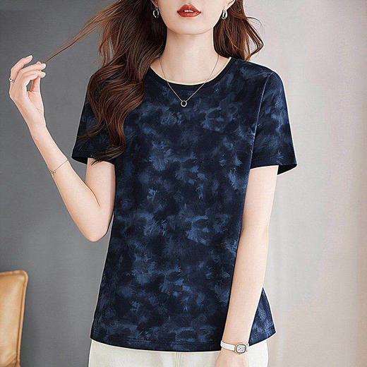 印花短袖t恤女2026新款夏季爆款宽松显瘦女装上衣大码半袖体恤衫 商品图2