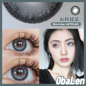 【AI科技蓝】14.5大直径年抛美瞳1片装