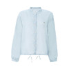 【2件9折】【Petit Bari】Petit Bari轻透百搭天丝亚麻系带遮阳衬衫 商品缩略图1