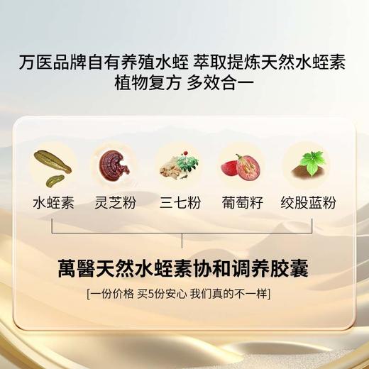 ⁶近效清仓 低至99元一瓶【澳门水蛭素胶囊】天然菲牛蛭水蛭素150mg+灵芝孢子粉150mg+葡萄籽提取+絞股蓝+三七 效期到26年9月60粒/瓶【澳门南粤生产】SS06-QTT-AMWY【hot】 商品图2