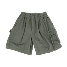 is-ness Herringbone 6-Pocket Shorts 水洗加工宽松工装短裤