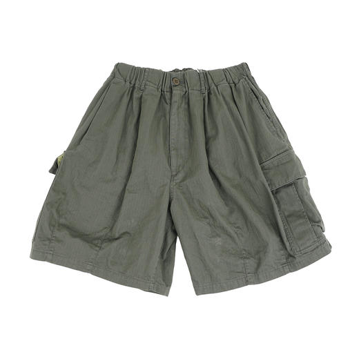 is-ness Herringbone 6-Pocket Shorts 水洗加工宽松工装短裤 商品图0