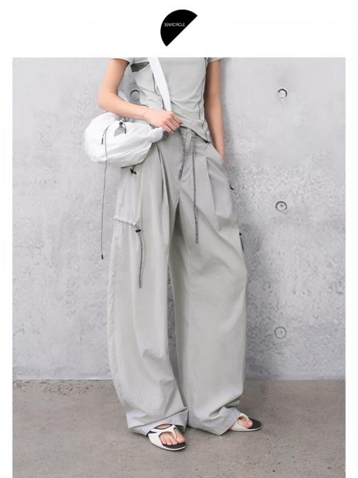 半圆/C61130295/垂感弯刀裤 商品图0