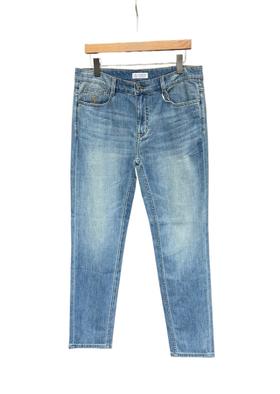 男款口袋刺绣牛仔裤长裤la006