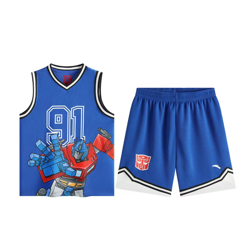 MJ｜安踏儿童男小童钢铁侠篮球套