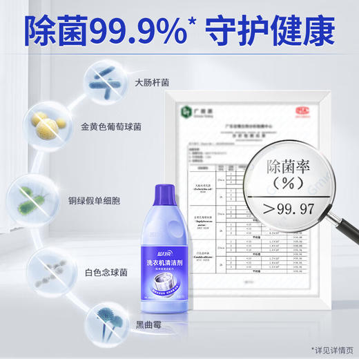 蓝月亮洗衣机清洁剂600g*2+洁净薰500g袋 商品图3