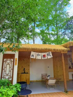 【青城山-538号院】6房温泉私汤小院，青城前山景区旁，可K歌，川西/古风/唐风小院，汉服，泡温泉xw