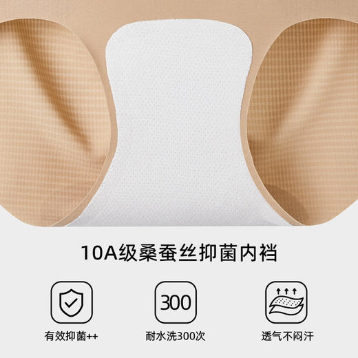XY-1570   【1条】新品无痕冰丝内裤女高腰收小肚子提臀塑形10A抗菌裆薄款 商品图2