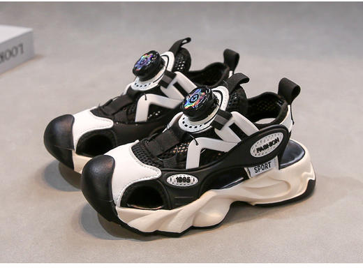 🌈2026 夏日带娃神器✨这双【岁愿2026儿童夏季包头旋钮扣透气沙滩框子凉鞋2537】，💯妈妈解放全靠它 天气一热，💥带娃出门的 “终极难题” 又双叒叕来啦！ 商品图3