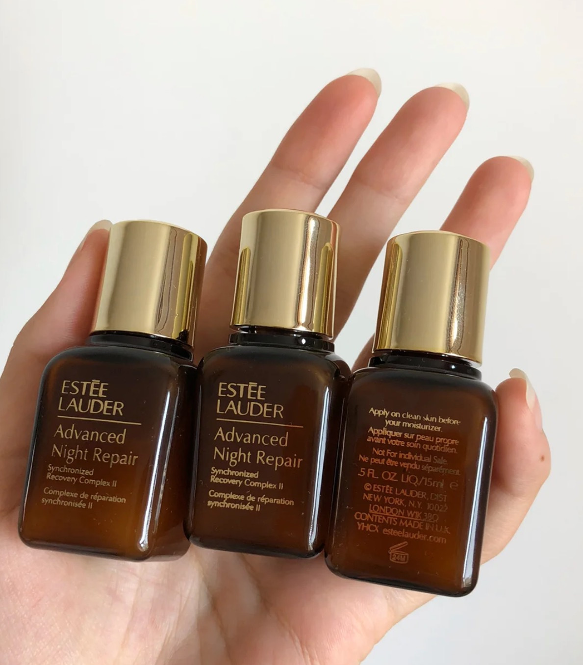 直发【发三瓶*15ML】修护抗老一把手!‍! 雅诗兰黛小棕瓶精华