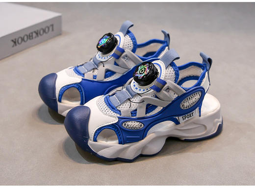 🌈2026 夏日带娃神器✨这双【岁愿2026儿童夏季包头旋钮扣透气沙滩框子凉鞋2537】，💯妈妈解放全靠它 天气一热，💥带娃出门的 “终极难题” 又双叒叕来啦！ 商品图4