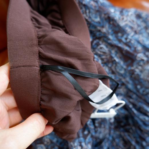 直发 巴塞光影"流浪"伞裙~度假风复古印花压褶大摆半身裙【VQJ26033419】 商品图6