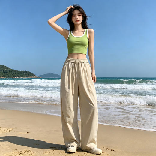 🔥夏日续命神裤！【骆~平替情侣百搭山系冰爽防晒裤E50-922】今年夏天真的热到离谱，又怕晒黑又想穿得凉快，这条冰爽防晒裤直接原地封神！✨ 商品图5