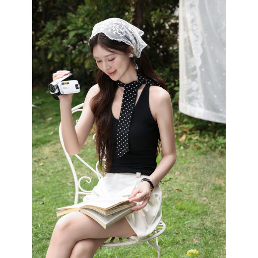 鹿向南【0420/20:00新品前1小时7折限量100件】黑色背心 商品图4