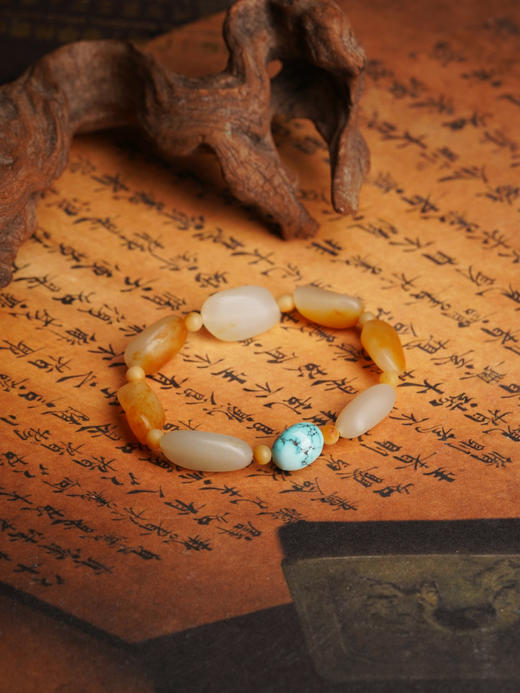 和田玉独籽手串 商品图0