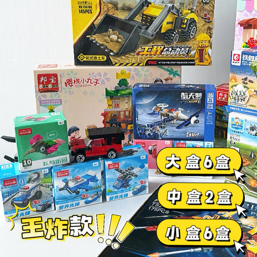 严选  | 49.9元14盒品牌积木 6大盒2中盒6小盒 玩具展清仓 款式随机不重新 商品图3