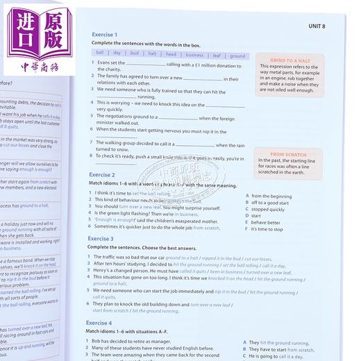 【中商原版】英语Idioms惯用语习语工具书2册 牛津袖珍动词短语Oxford Learners Pocket Phrasal Verbs 柯林斯Collins练习册 商品图2