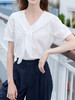 【百图lulu定制】【可露里衬衫】100%棉  两种风格  可甜可咸 披肩可拆卸  短袖衬衫 商品缩略图4